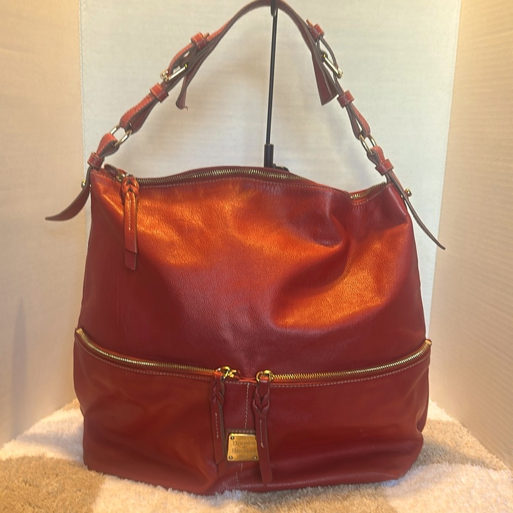 Dooney & Bourke Red Leather Shoulder Bag